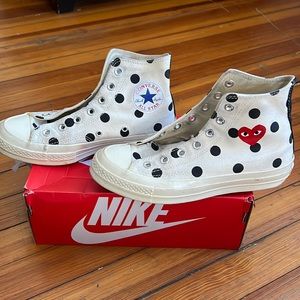 Converse Comme de Garçon high top Chucks.